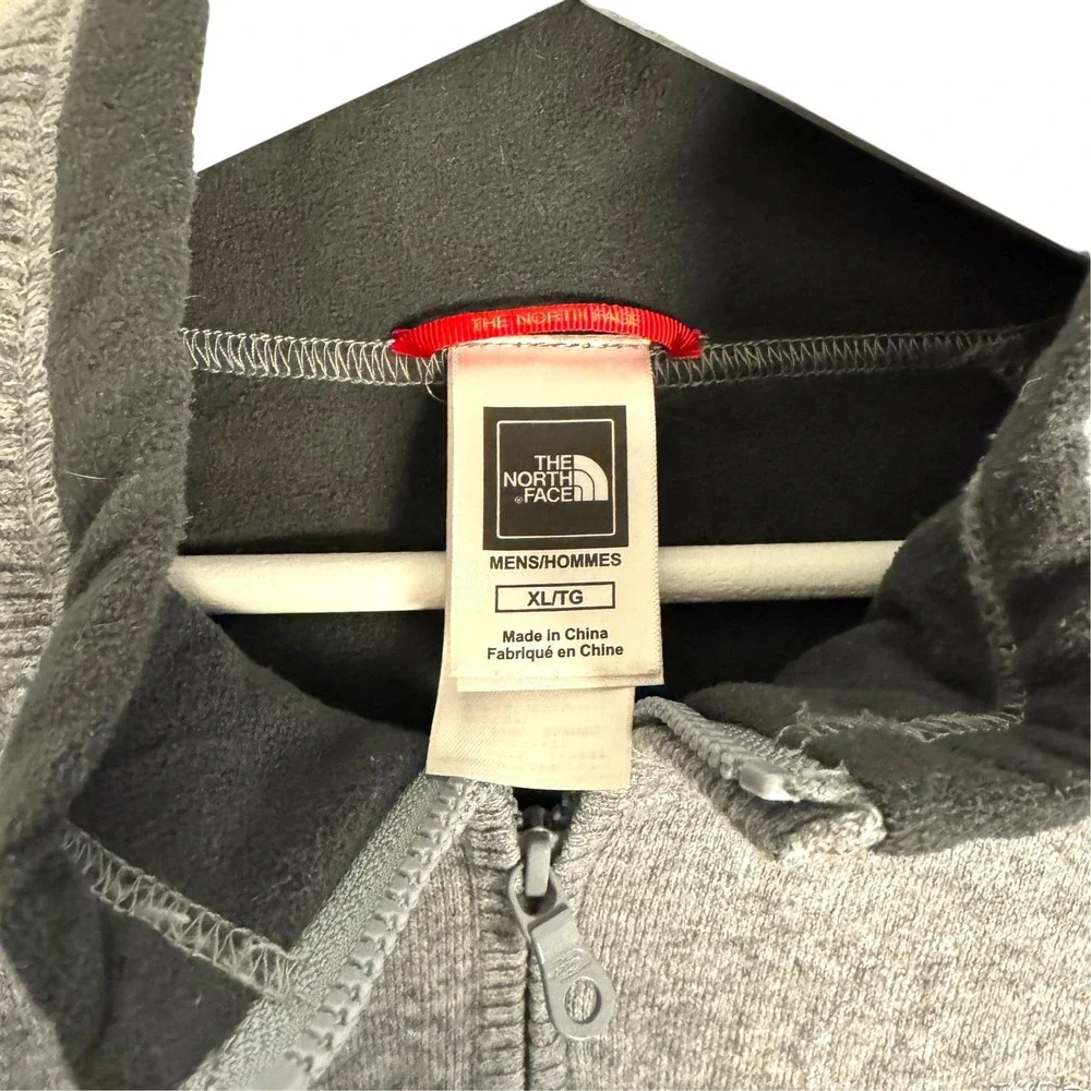 The North Face Quarter Zip Sweater XL Grey Cotton Wool Blend Gorpcore Outdoor